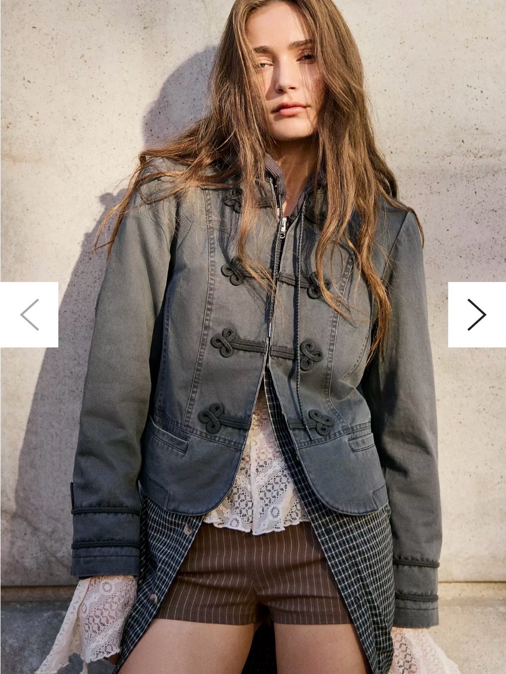 UO Kimchi Blue military inspired jacket L